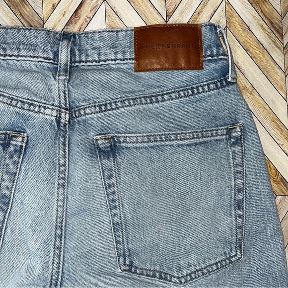 LUCKY‎ BRAND 90s Loose High Rise Crop Jeans Light Wash 4/27 Casual Cotton - Picture 4 of 8